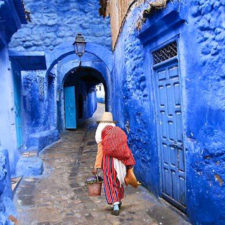 walking-blue-street